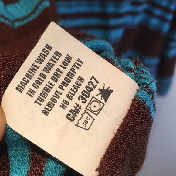 Ella Moss sleeveless top, turquoise & brown, Large - Picture 7 of 8